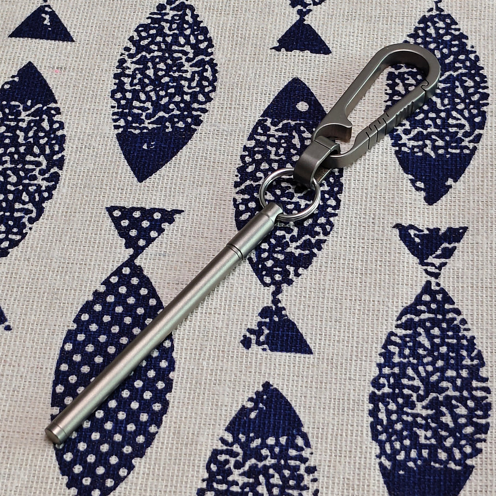 Titanium Bolt-action Pen Lightweight EDC Mini Pocket Stick for Everyday Carry, Outdoor Gear Cool Gadget Gift for Men