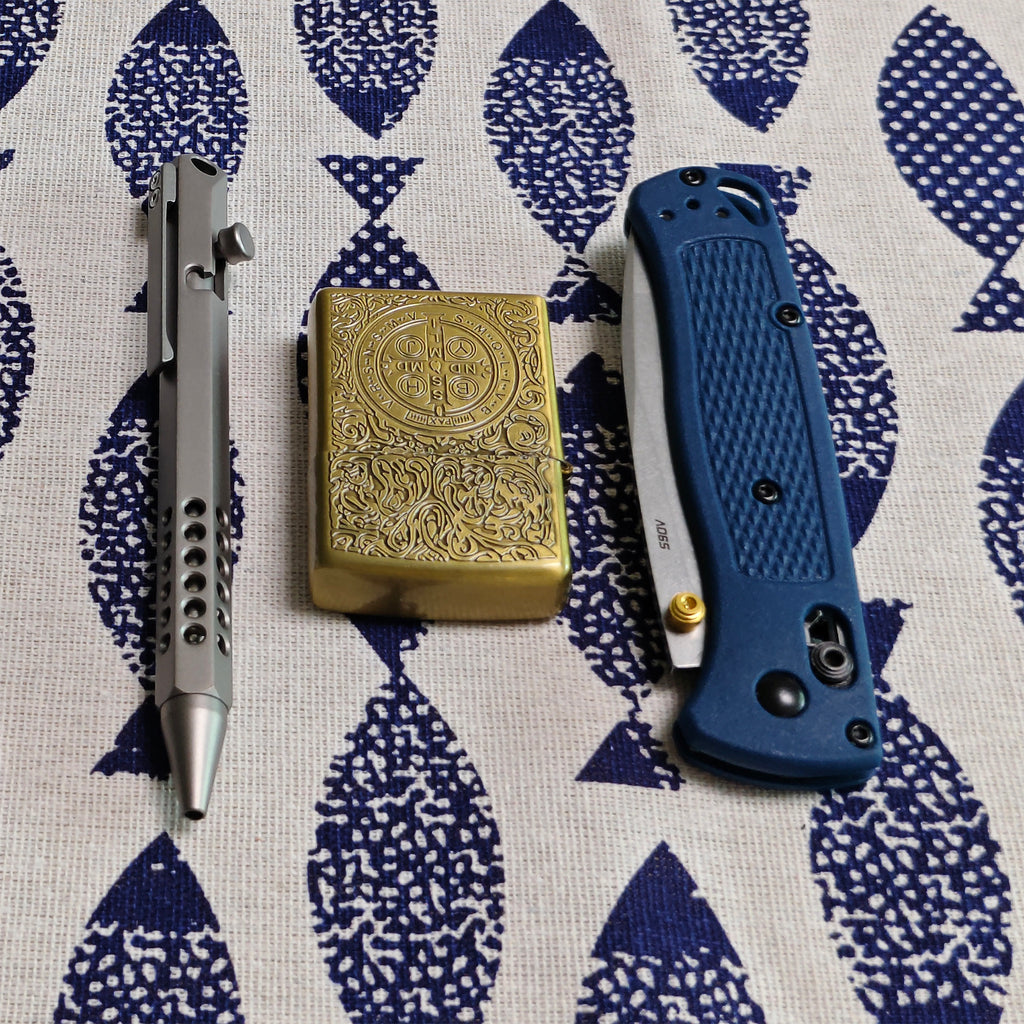 Hex-Body Titanium Bolt Action Pen EDC Pen Anti-Roll Design & Lanyard Hole - Smooth Writing