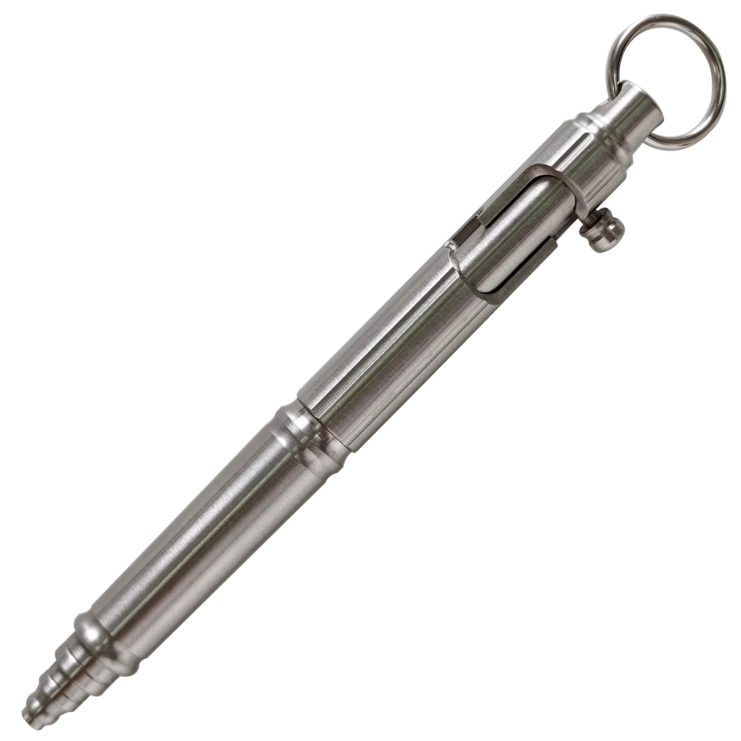 Bolt Action Keychain Pen - EDC Pocket Pen, Stainless Steel with Keyring, Writing Instrument for Everyday Carry - Perfect Gift for Men