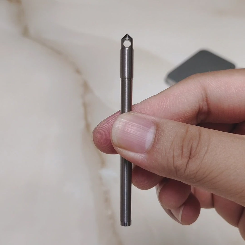 Titanium Bolt-action Pen Lightweight EDC Mini Pocket Stick for Everyday Carry, Outdoor Gear Cool Gadget Gift for Men